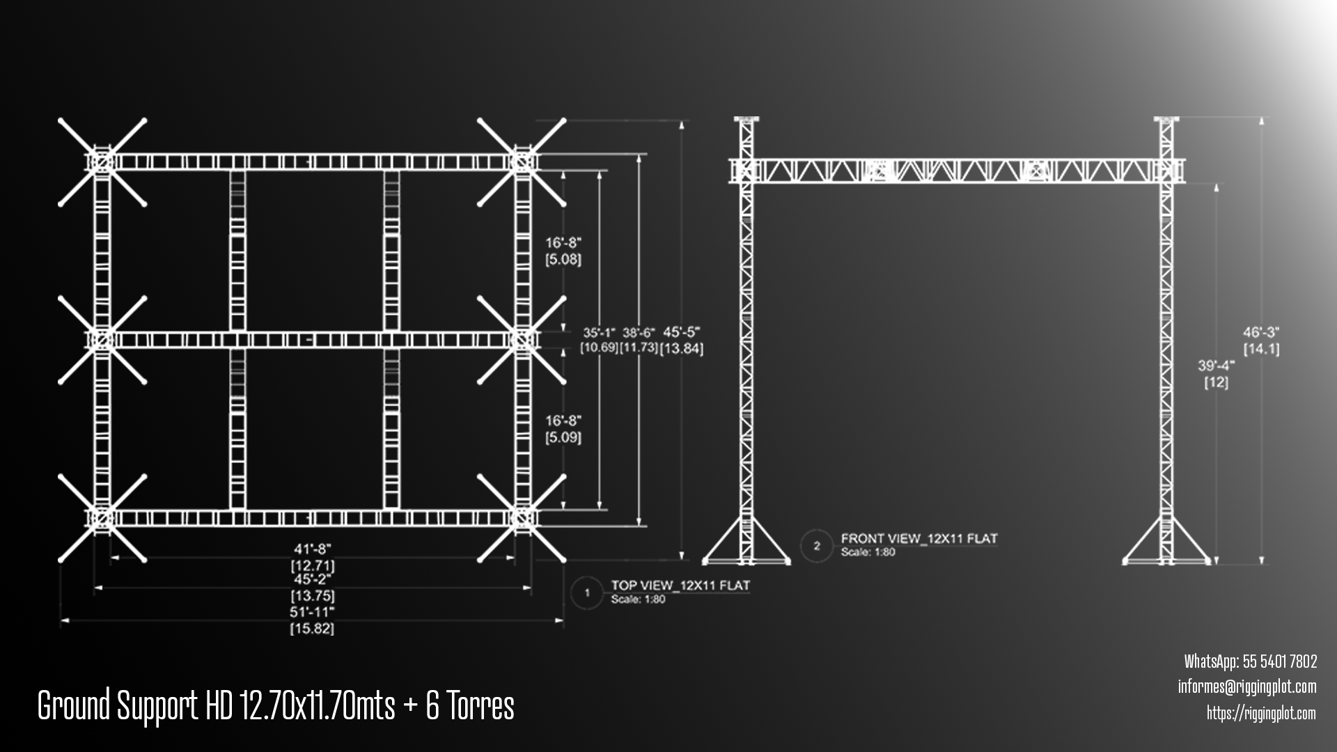 ficha técnica ground support whd 15x16mts riggingplot méxico